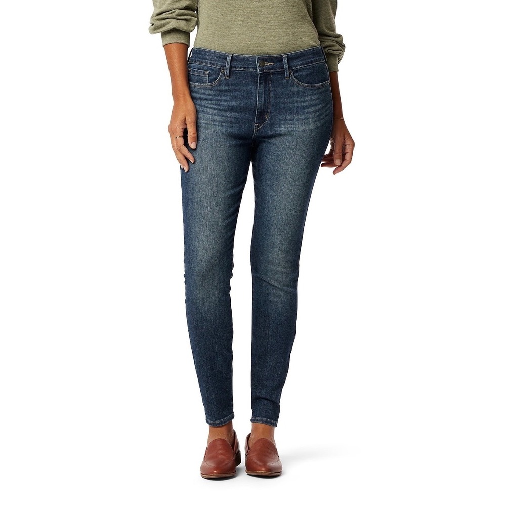 Signature by Levi‎ Strauss Gold Totally Shaping Skinny Jeans Dark Wash Denim 10